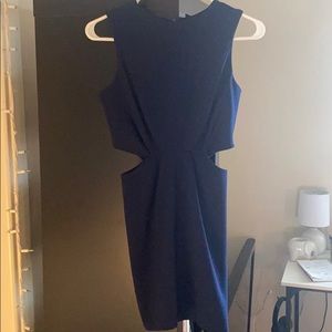 TopShop navy blue jumper with cutouts